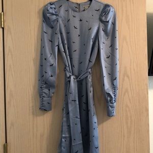 Beautiful silky crane dress!